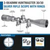 3-9x40 Huntmaster, Silver, 30/30, 5/8" Rings