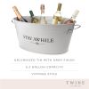 Stay Awhile Metal Drink Tub by Twine