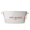 Stay Awhile Metal Drink Tub by Twine