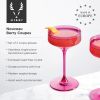 Reserve Nouveau Crystal Coupes in Berry Viski